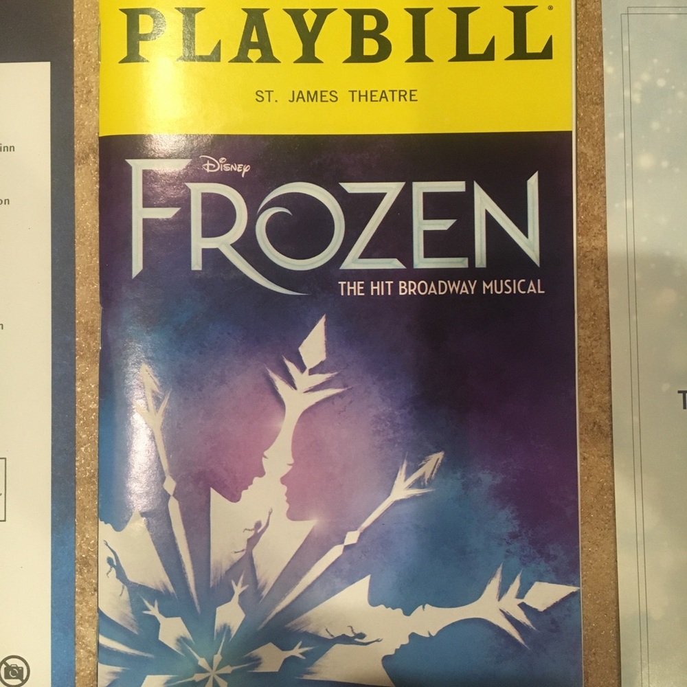 Frozen Broadway Playbill